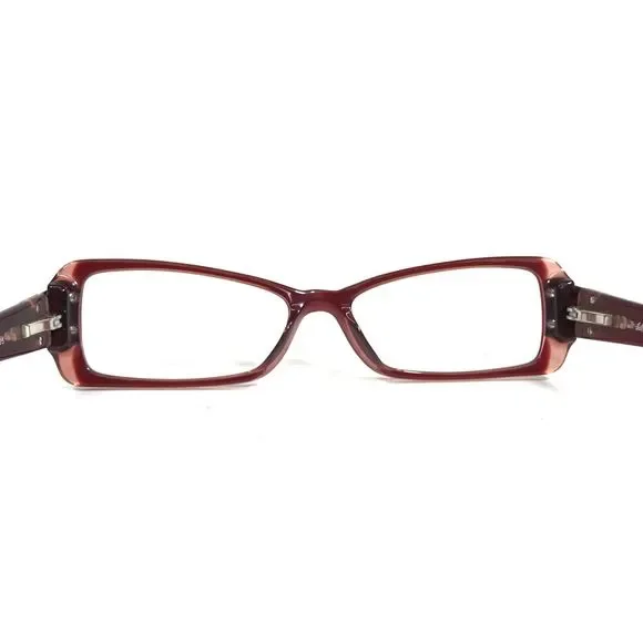 Salvatore Ferragamo Eyeglasses Frames 2613-B 462 Red Burgundy Cat Eye 52-15-135 - Picture 9 of 13
